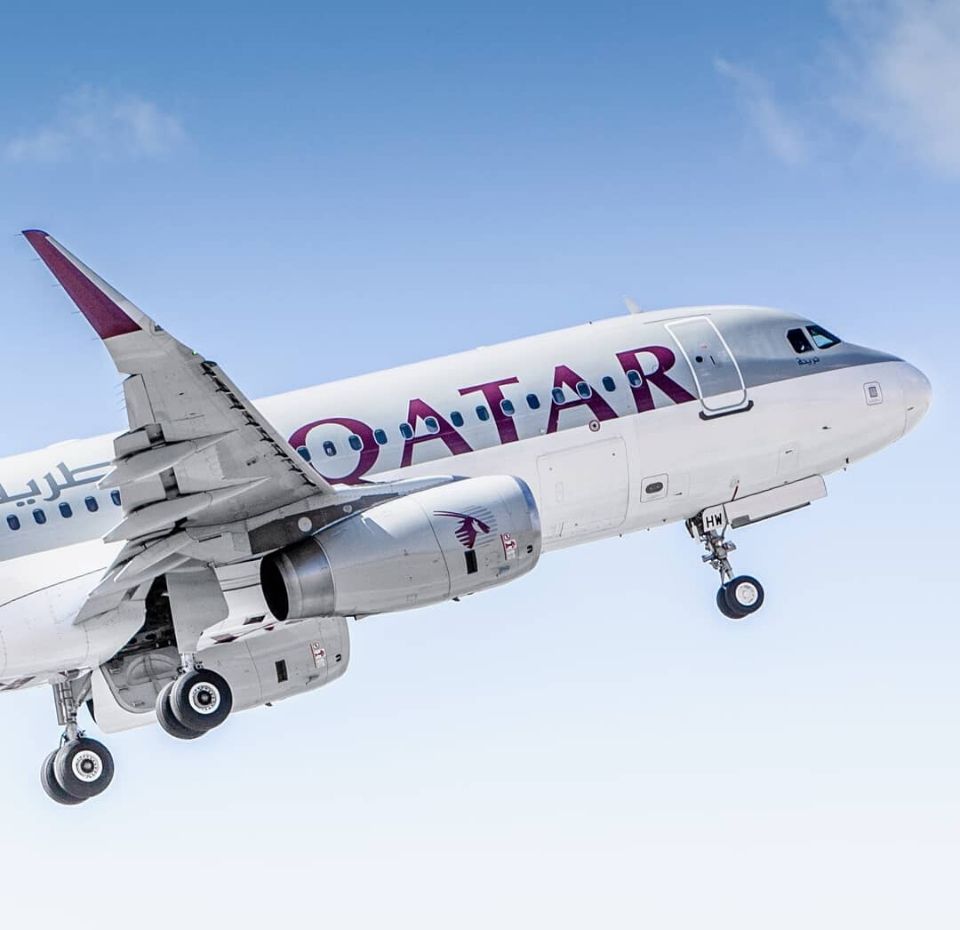 Qatar Airways Fight right after take off with the wheels extended