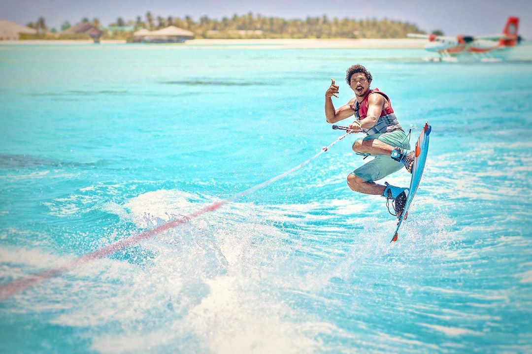 Water Skier at Cocoon Maldives enjoying the beautiful Maldives. Cocoon Maldives set to open 1st July 2020.