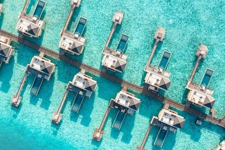 in ocean villas at maldives resort angsana velavaru