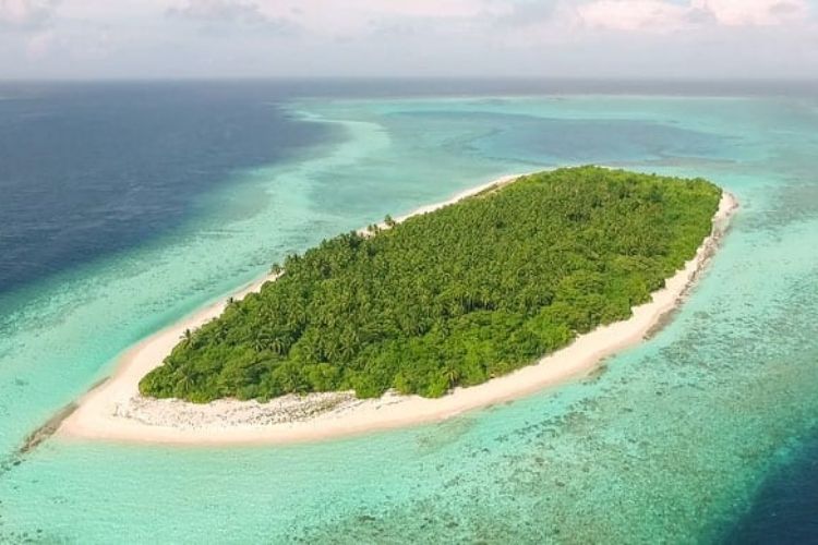 Aerial view of maldives upcoming property Avani Fares resort