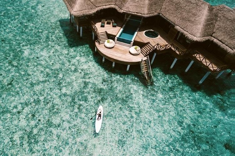 lagoon bungalow at Huvafen Fushi Maldives