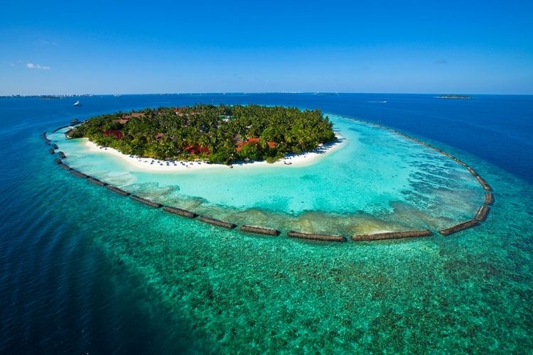 Aerial view of kurumba maldives