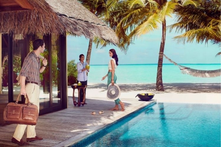 Tourists at maldives resort which now requires PCR test 96 hours before arrival