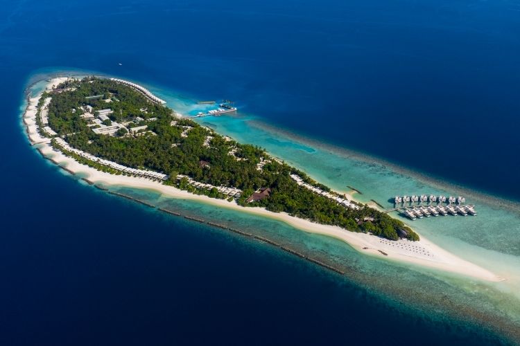 Dhigali Maldives aerial view