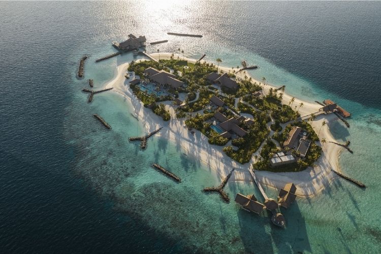 Ithaafushi – The Private Island aerial view