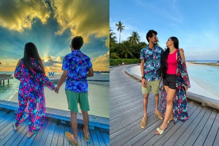 Yuzvendra Chahal and wife in Maldives