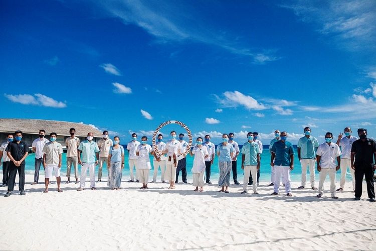 Maldives resort staff