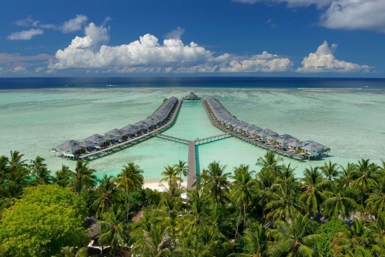 Sun Island Resort villas aerial
