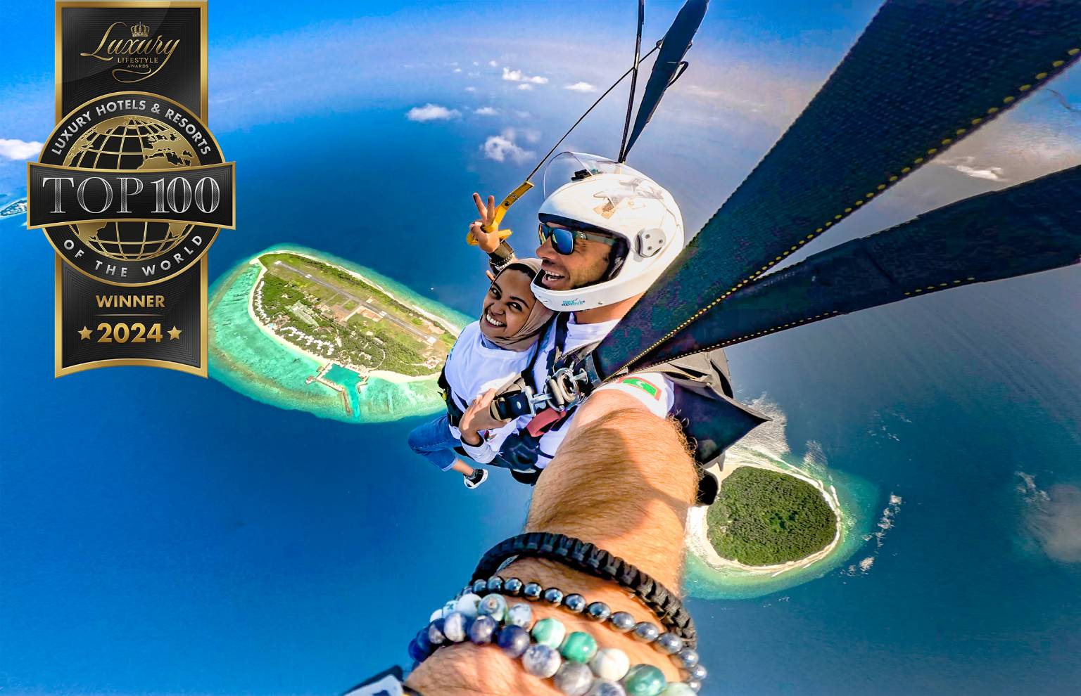 Ifuru Island Maldives, sky diving