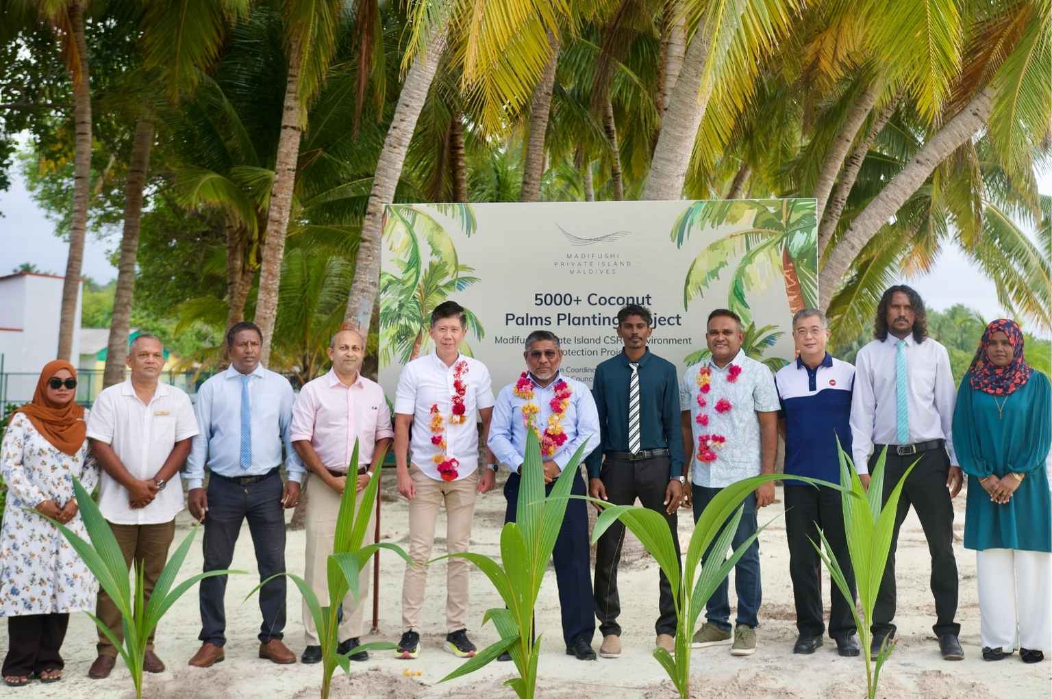 Coconut Palm Planting Initiative by Madifushi Private Island