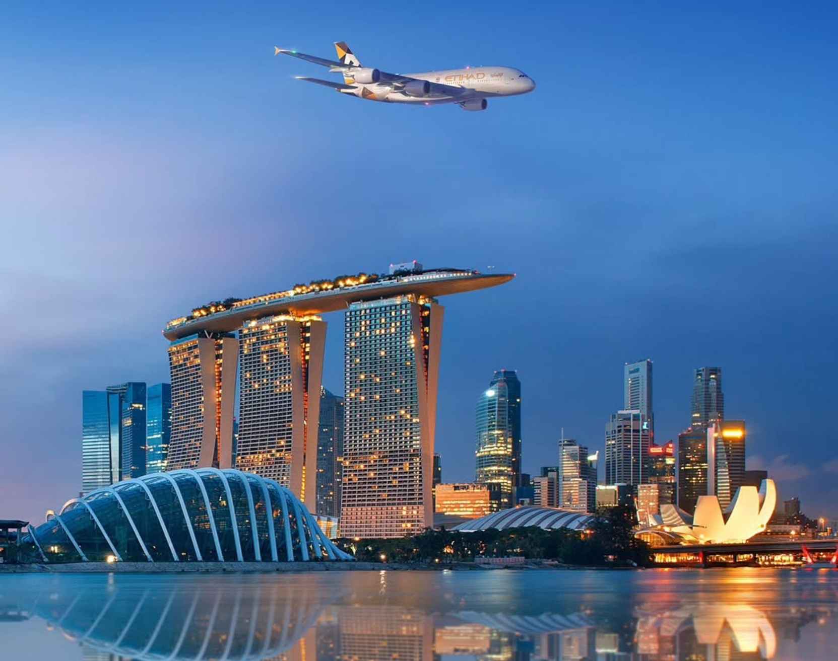 Airline Routes: etihad airways to singapore