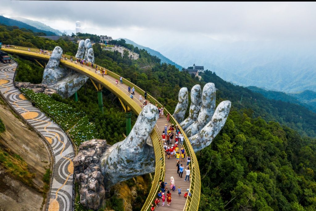 Golden Hand Bridge, Da Nang Vietnam