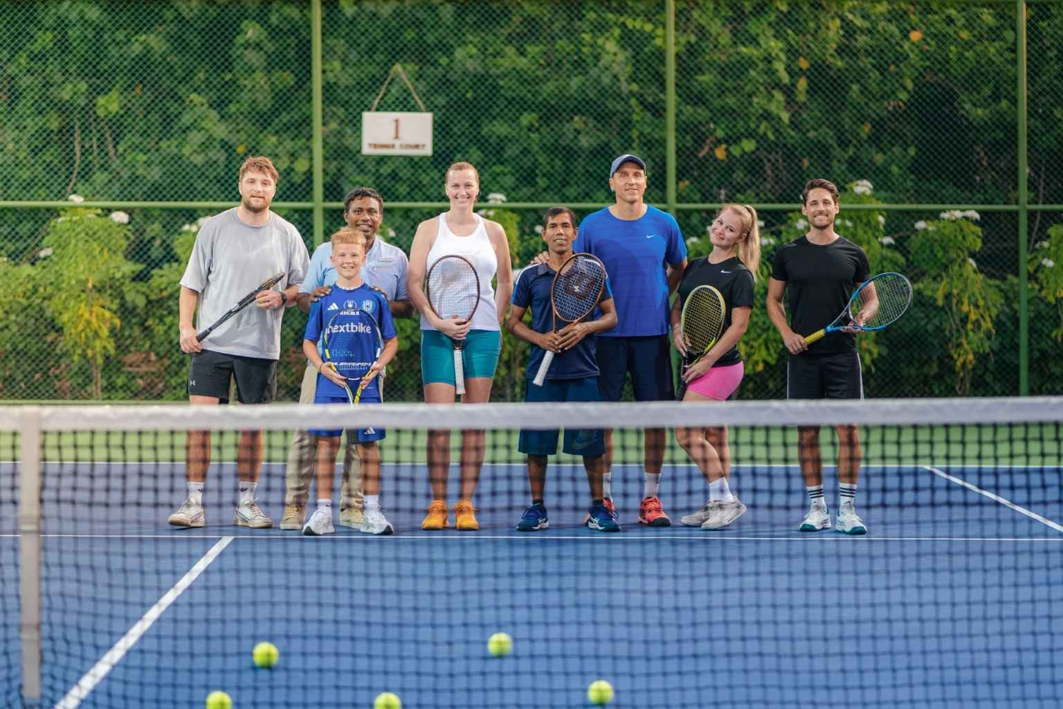 Petra Kvitová host tennis class at Hideaway Beach Resort and Spa