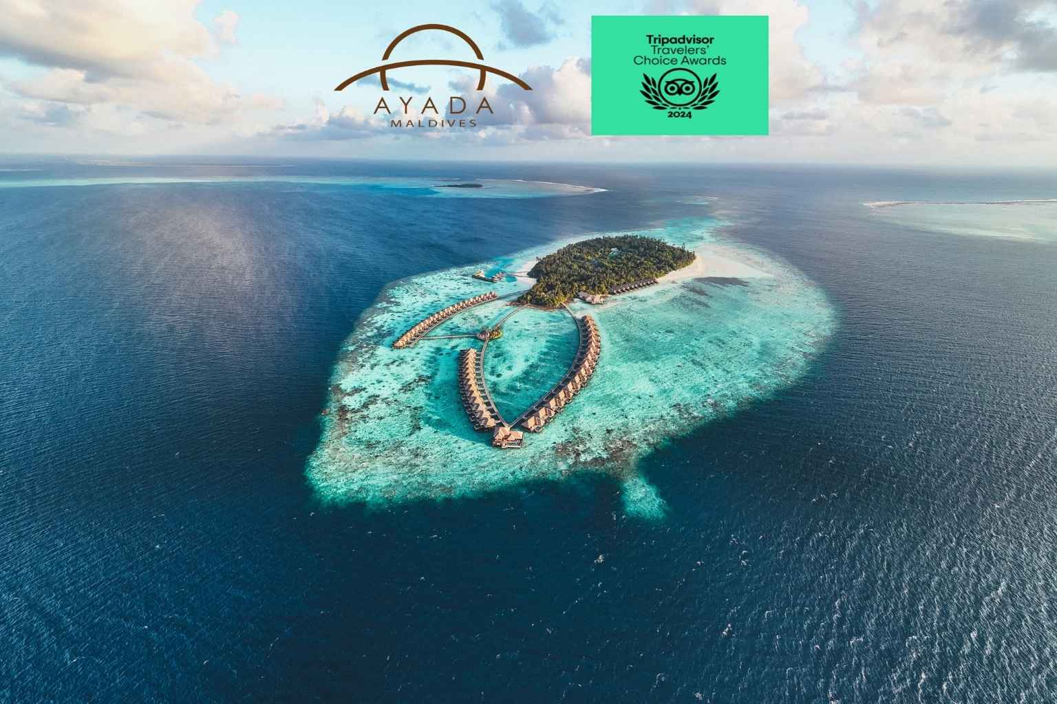 Best Resort in Maldives 2024 by TripAdvisor is Ayada Maldives