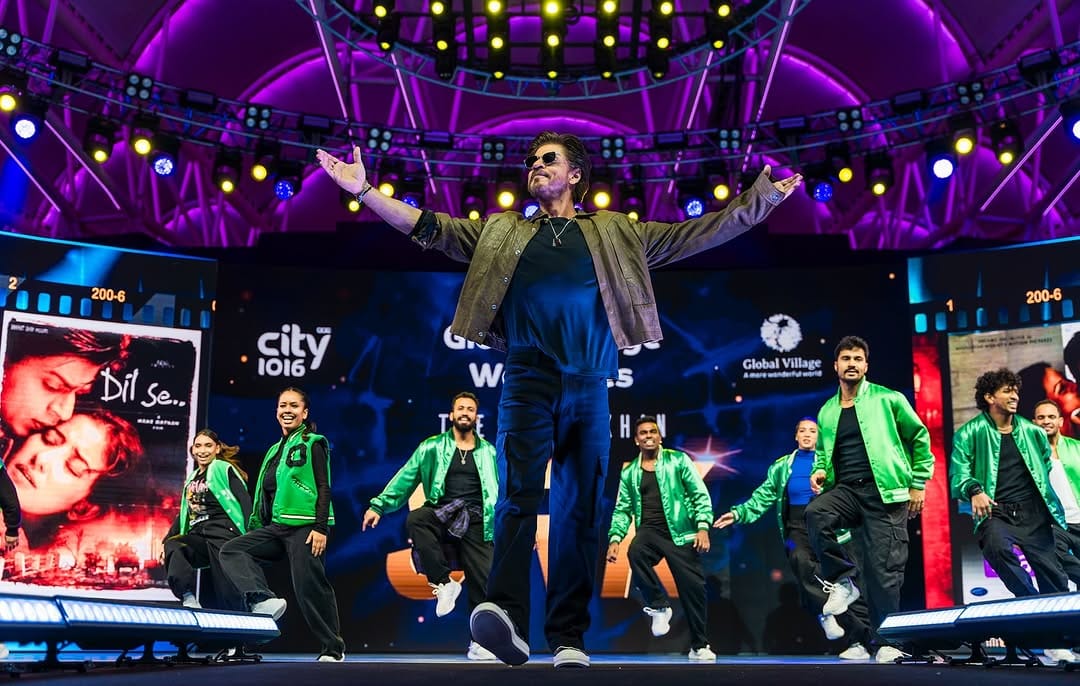 Bollywood megastar Shah Rukh Khan graced the vibrant Global Village in Dubai, leaving fans awe-struck with a magical evening.