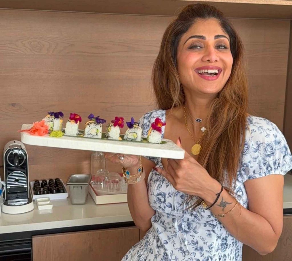 Shilpa Shetty on a Maldives Holiday at Jumeirah Maldives Olhahali