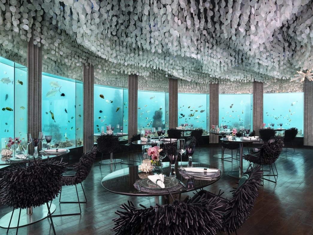 Underwater Restaurant - Subsix at Niyama Private Islands Maldives