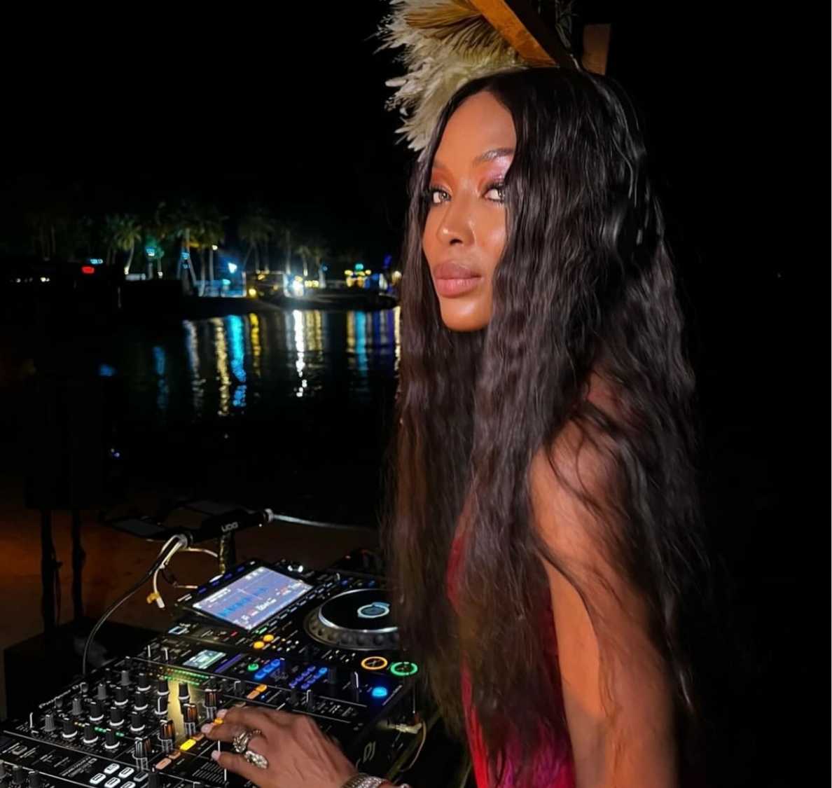 Naomi Campbell in Maldives